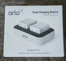 Arlo VMA5400C Accessory Dual Charging Station, Charge Up to Two Batteries
