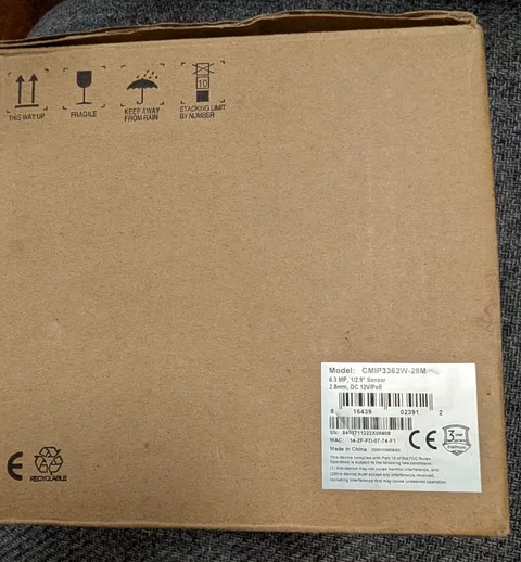 LTS PLATINUM CMIP3362W-28M 6.3MP PoE TURRET NETWORK IR IP SECURITY CAMERA