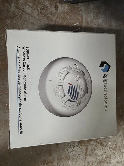 2gigtechnologies Wireless Carbon Monoxide Alarm P/N 2GIG-CO3-345 Used