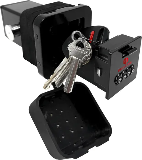 Combination Locking Hitch Storage Vault (Short Bolt (Fits Standard 2X2 Hitch Rec