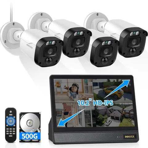 5MP Wired CCTV Security Camera System 8CH DVR with Monitor 500GB HDD