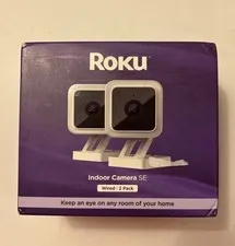 Roku Home Indoor Camera 2-Pack Wired Security 1080p