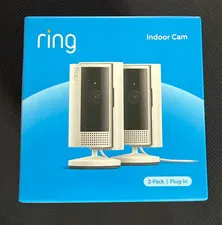 2pk Ring Stick Up Cam Indoor/Outdoor 1080p WiFi battery Security Camera W 3rd