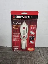 Swiss Tech BodyGard Personal Sonic Alarm and Red Flashers BGCS2WH-PA