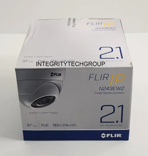 N243EW2  2MP Weatherproof Outdoor Network POE IP Dome Camera, NEW