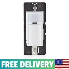 Motion Sensor Light Switch, Motion Activated, Auto-On/Auto-Off Or Manual-On, 2A,