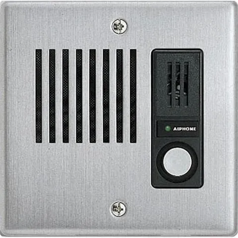 Aiphone IE-JA Flush Mount Door Station, Stainless-Steel Cover