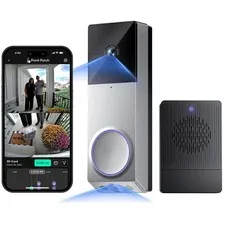 Double Porch Protection Duo Cam Doorbell, 2K Resolution