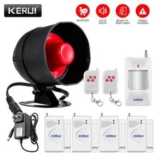 KERUI 110dB Wireless Security Alarm System Home Garden Outdoor Protection Kit