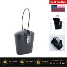 Water-Resistant Portable Safe with Flexible Steel Cable - Keep Valuables Secure