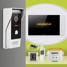 HOMSECUR 7" HD Video Door Phone Call Intercom With Electrical Lock Night Vision