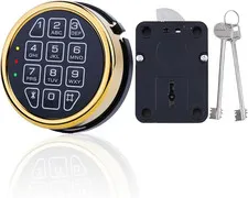 Digital Gun Safe Lock Replacement Right Swing Bolt Lock & 2 Keys