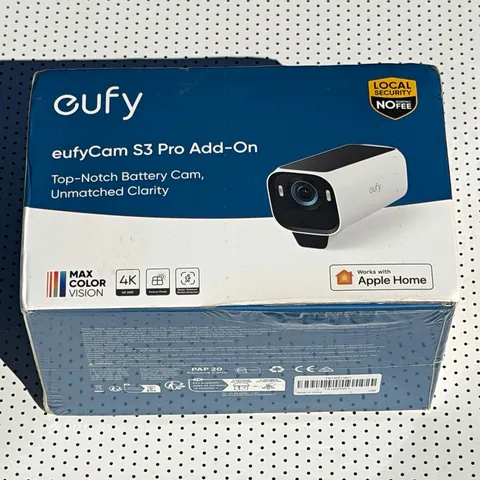 3x eufyCam S3 Pro Add-On Cameras T8162 NEW Sealed 4K Solar Bundle
