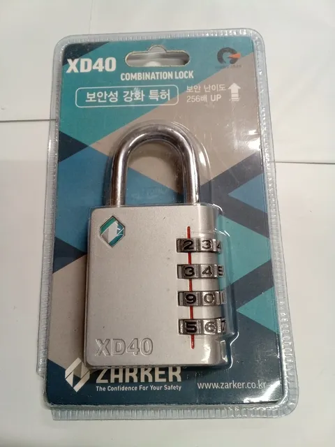 ZARKER 4-Pin Combination Lock (SILVER) 