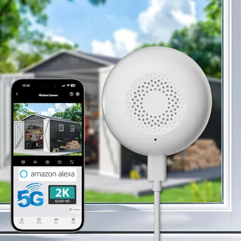 2K Window Security Camera, Color Night Vision, 5G & 2.4Ghz Wi-Fi, AI Motion/Huma