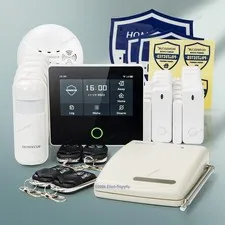 HOMSECUR Wireless WIFI 4G GSM SMS Autodial Home 4.3" Alarm System Touch Screen
