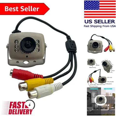 Mini Video Security Camera with 6pcs IR LEDs for Indoor/Outdoor Protection