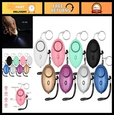 Personal Security Alarm Keychain 8 Pack - 140DB Safety Alarm with LED Lights for