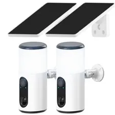 Wireless Solar Security Camera Smart Floodlight Outdoor Audio Color Night Vision