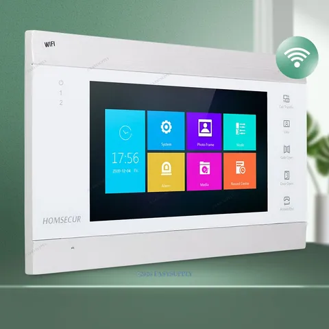 HOMSECUR HDK WIFI Monitor With Voice Message For Video Doorphone Intercom System