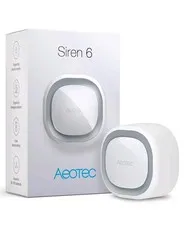 Aeotec Z-wave Siren 6 Indoor Security Alarm With Strobe Lights And Sounds