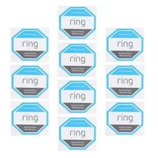 OTOTEC 10Pcs CCTV Doorbell Camera Sticker Ring 10x10cm, Multicolor