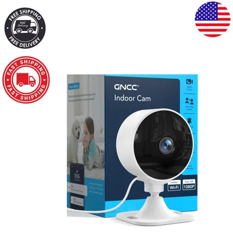 Easy-Install 2.4GHz Wi-Fi Indoor Camera - Perfect for Baby & Pet Monitoring