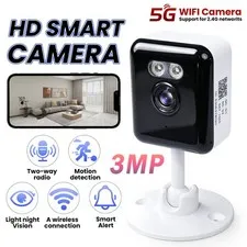 Smart Security Camera 2K 3MP WiFi Baby Pet Monitor Color Night Vision 2-Way Talk