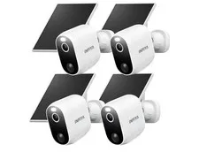 Security Cameras Wireless Outdoor Solar & Battery Powered 2K 2.4G for Home