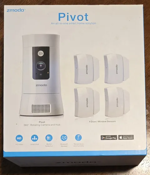New In Box Zmodo 1080P Wireless Camera w 4 sensors WiFi Indoor Security Camera