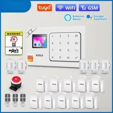 Home Wireless WiFi GSM Anti-Theft with Touch Screen Smart Life App Alarm System