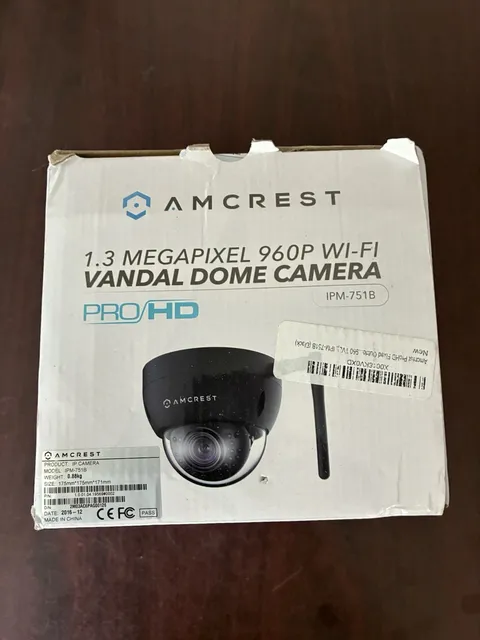 Amcrest 960P WiFi Dome Security Camera IPM-751B Night Vision Outdoor Vandal