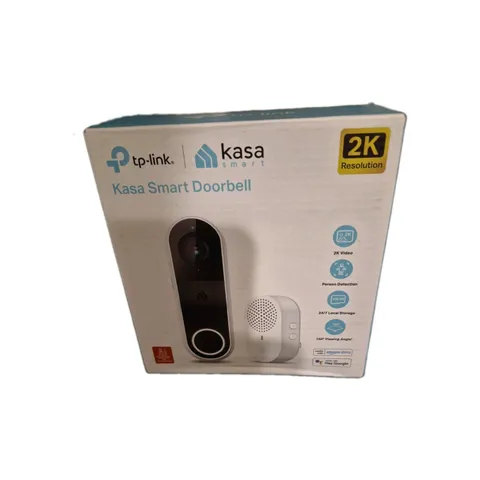 Kasa Smart Video Doorbell Camera Hardwired w/ Chime, 2K Resolution, Always-on