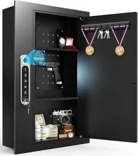 Biometric Hidden Wall Safe Fingerprint Electronic Keypad Steel In Wall Gun Safe