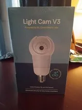 Luna Light Cam V3 Bulb Security Camera 2K Pan/Tilt - White (E27)