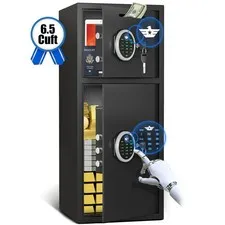6.5 Cub Extra Large Digital Safe with Adjustable Shelf and Dual Alarm System