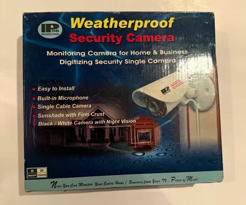 Weatherproof CCTV Surveillance Camera Night Vision Mic 80ft Cable AC075 CW25T3