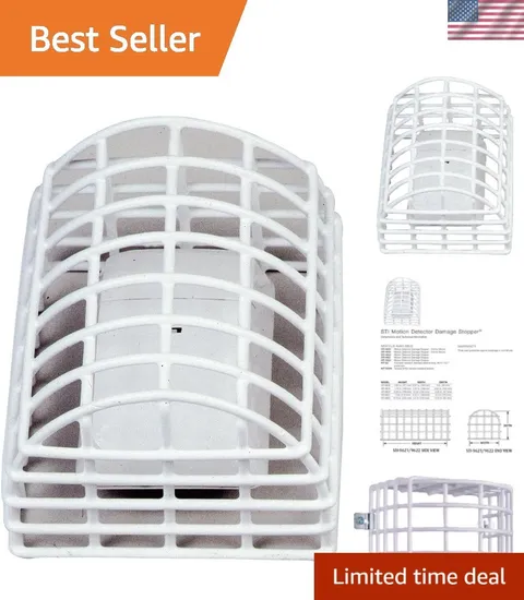 -9621 Motion Detector Damage Stopper Steel Wire Cage for PIRs, Approx. 7" x 5...