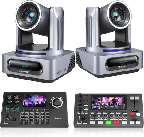 4K NDI PTZ Camera and Controller Bundle/Kit, 4K 20X AI Tracking Ndi/Sdi/Hdmi/Usb