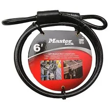 Master Lock 1.8m x 10mm Loop Ended Braided Steel Cable