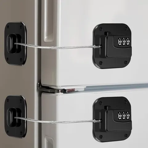 Fridge Lock Refrigerator Freezer Childproof Cabinet Drawer Locks, No Keys
