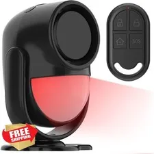 luckydeer Motion Alarm Black 1 Remote