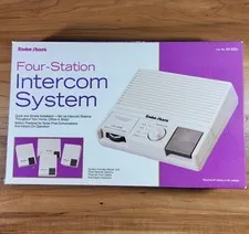 Radio Shack 4 Station Intercom System Model 43-223A  / 9v Battery New Open Box