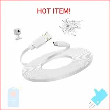 Smays 30 ft Power Cord for Blink Mini 2 Security Camera, Blink Outdoor 4, Long U