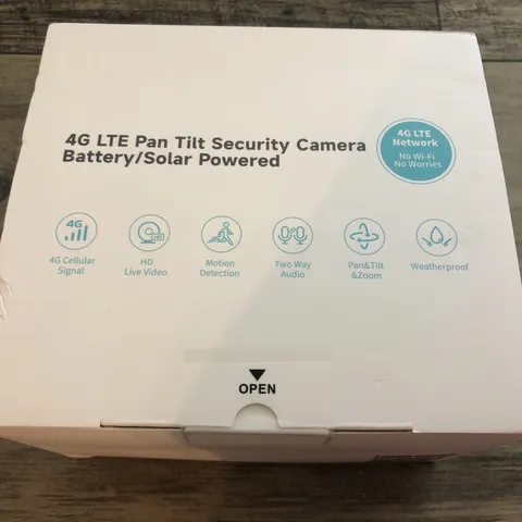 4G LTE Mobile Home Security Camera Battery Power Pan Tilt  PT & Solar Panel Camo