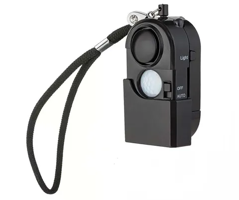 3-In-1 Motional Alarm SOS Alert 120dB Siren Flashlight Personal Perimeter Safety