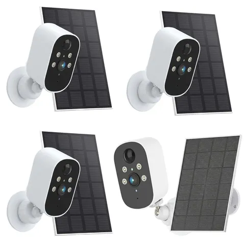 Solar Battery Powered Wireless WiFi Home Security Camera System Outdoor Monitor