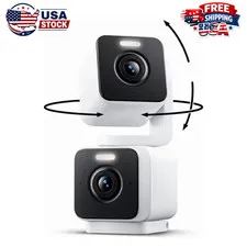 Wyze Duo Cam Pan Indoor/Outdoor Smart Security Camera 2K IP65 360° Pan/Tilt