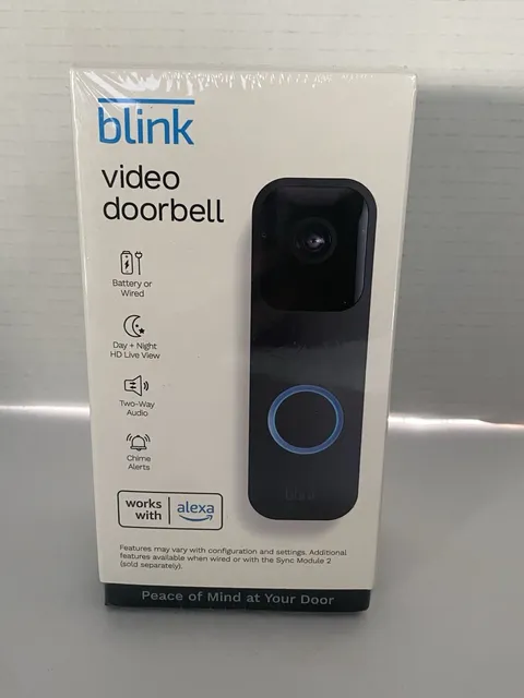 Blink Video Doorbell 1080p HD WiFi Alexa Compatible Two-Way Audio