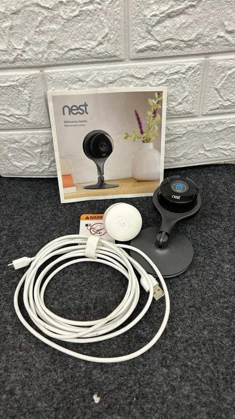 Google Nest Cam Indoor Wired Security Camera Black A0005 1080p HD 1st gen